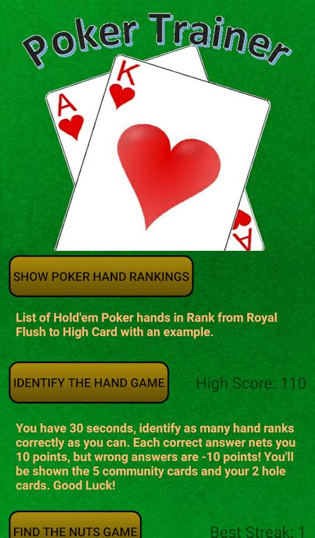 pokertrainer|poker trainer game.